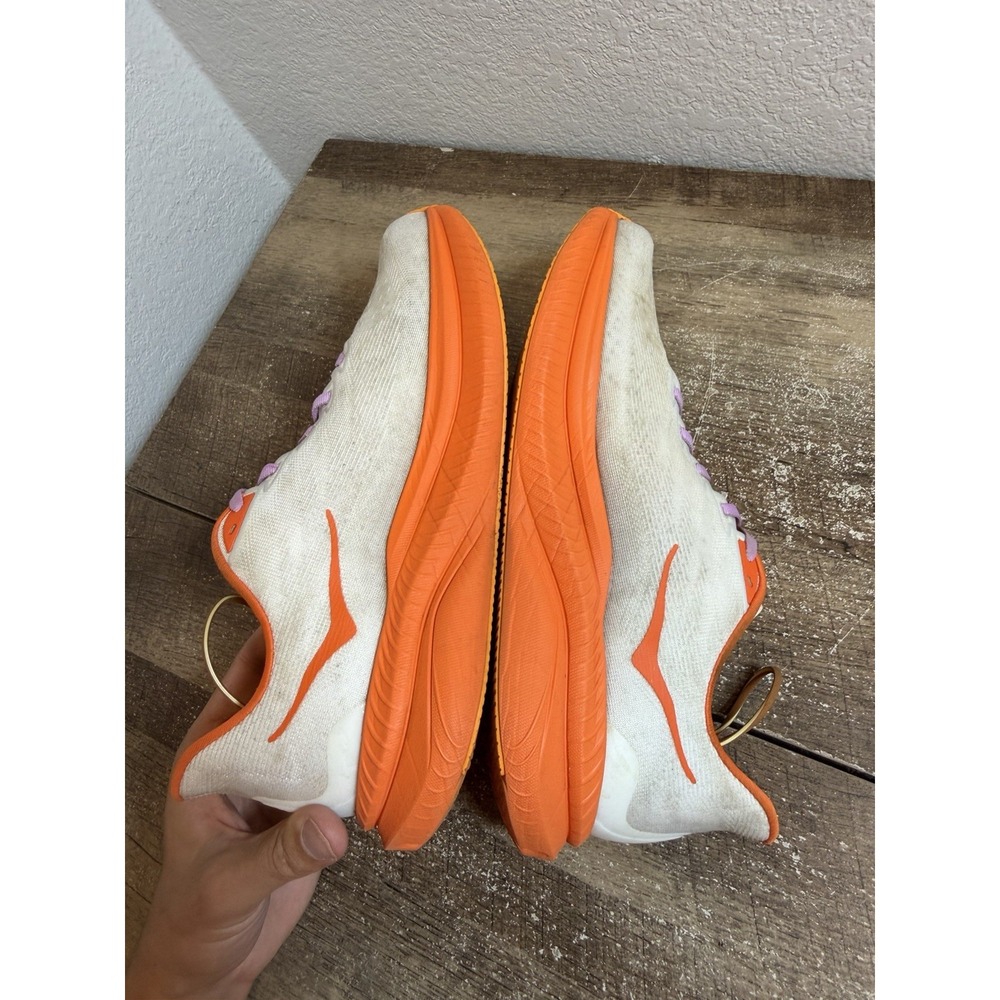 Hoka One One Mach 6 Shoes Mens 10.5 D Orange Road Running Sneakers 1147790 FLV - Picture 5 of 7